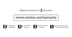 CENTON Instant Water Heater | Warranty Period