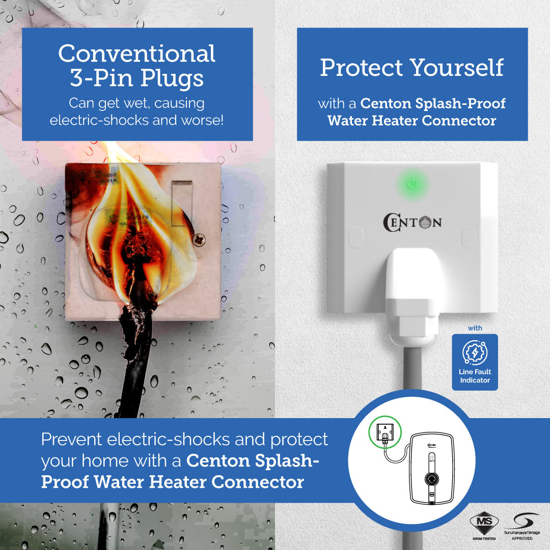 CENTON Water Heater Connector | Line Fault Indicator Function