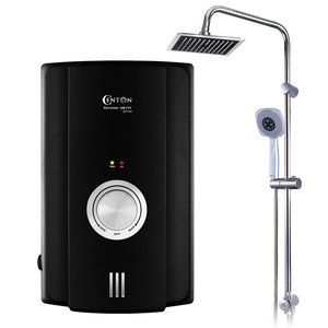 CENTON Serene Instant Shower Water Heater + Rainshower Set | Matte Black (Upgraded)