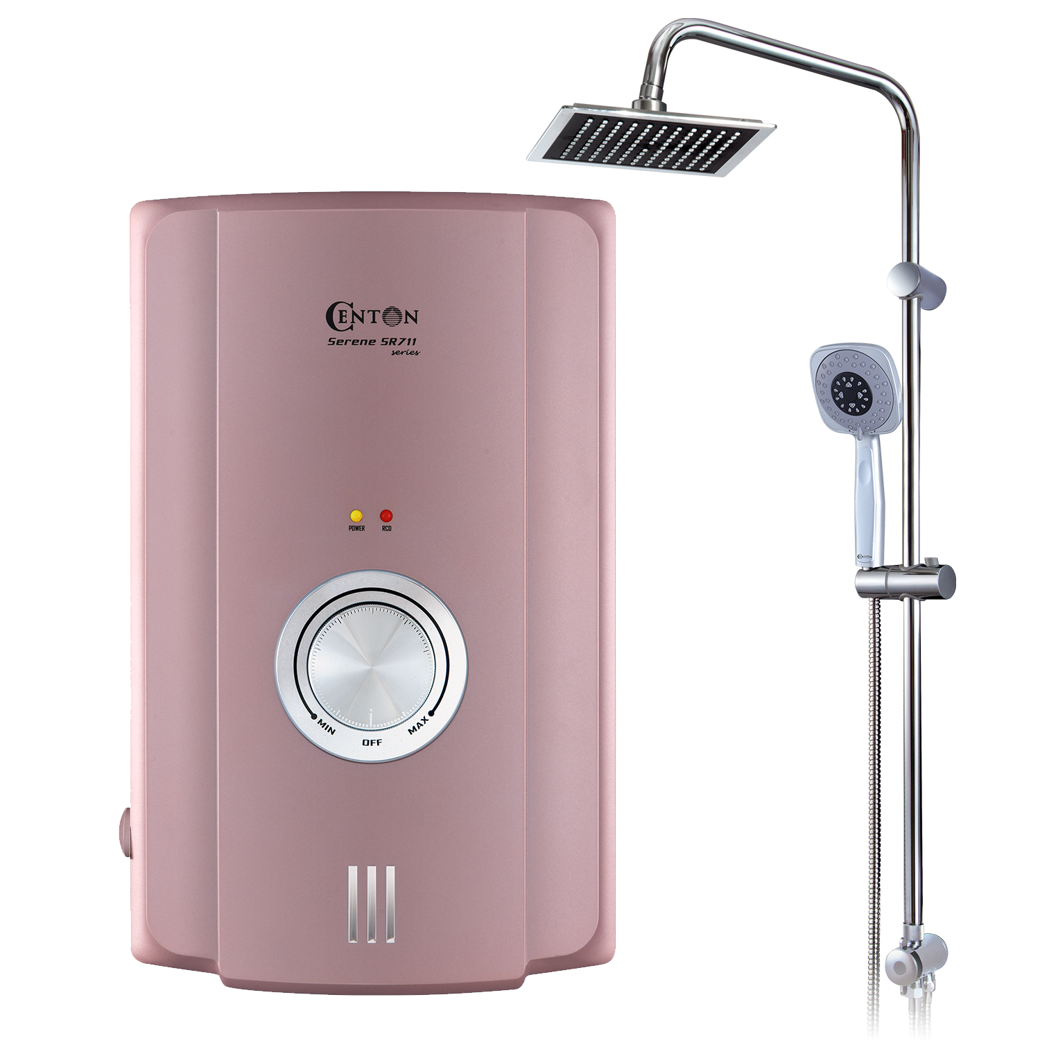 CENTON Serene Instant Shower Water Heater | Rose Gold