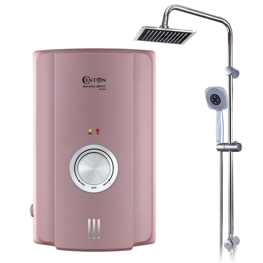 CENTON Serene Instant Shower Water Heater | Rose Gold