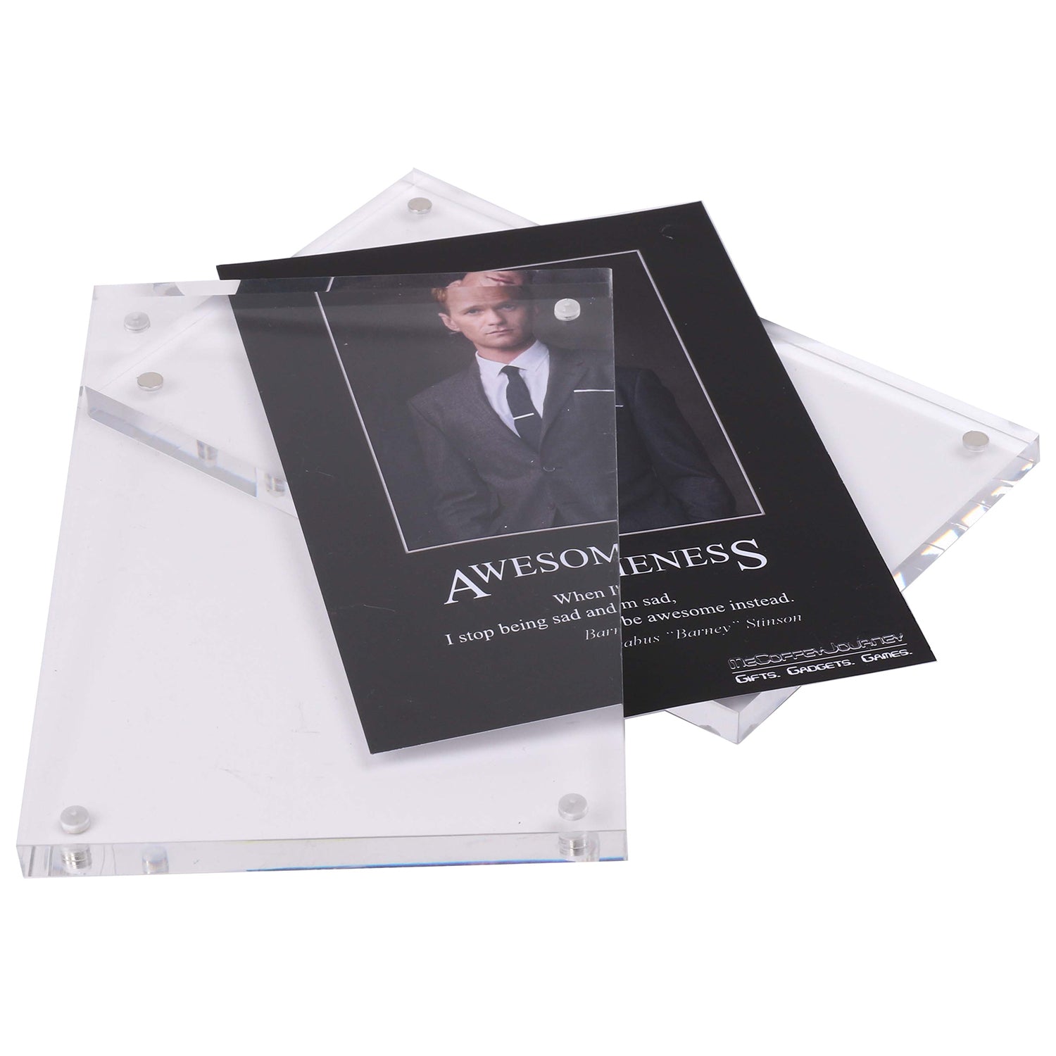 KOHI Frameless Acrylic Glass Photo Frame - 4R Horizontal